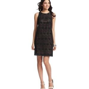Loft Black Crochet Lace Dress